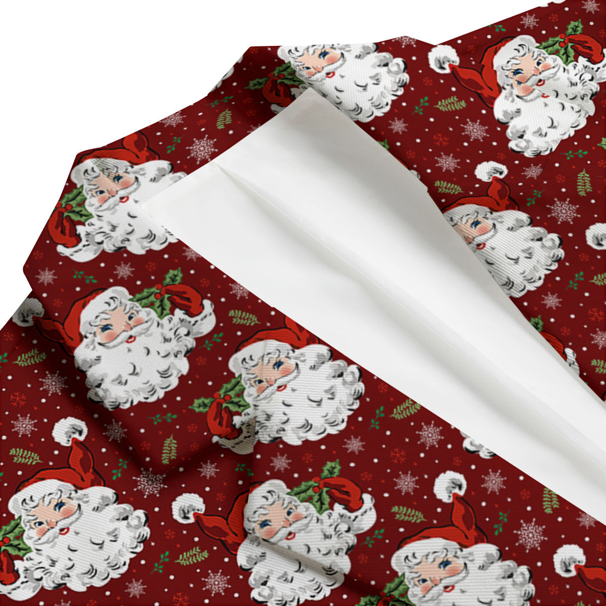 Santa Claus Xmas Print Pattern Men's Blazer-grizzshop