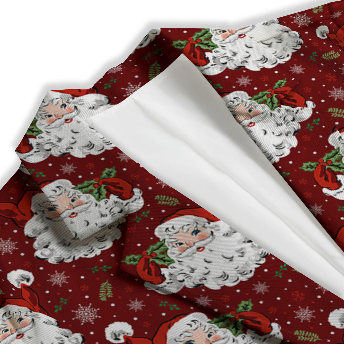 Santa Claus Xmas Print Pattern Women's Blazer-grizzshop