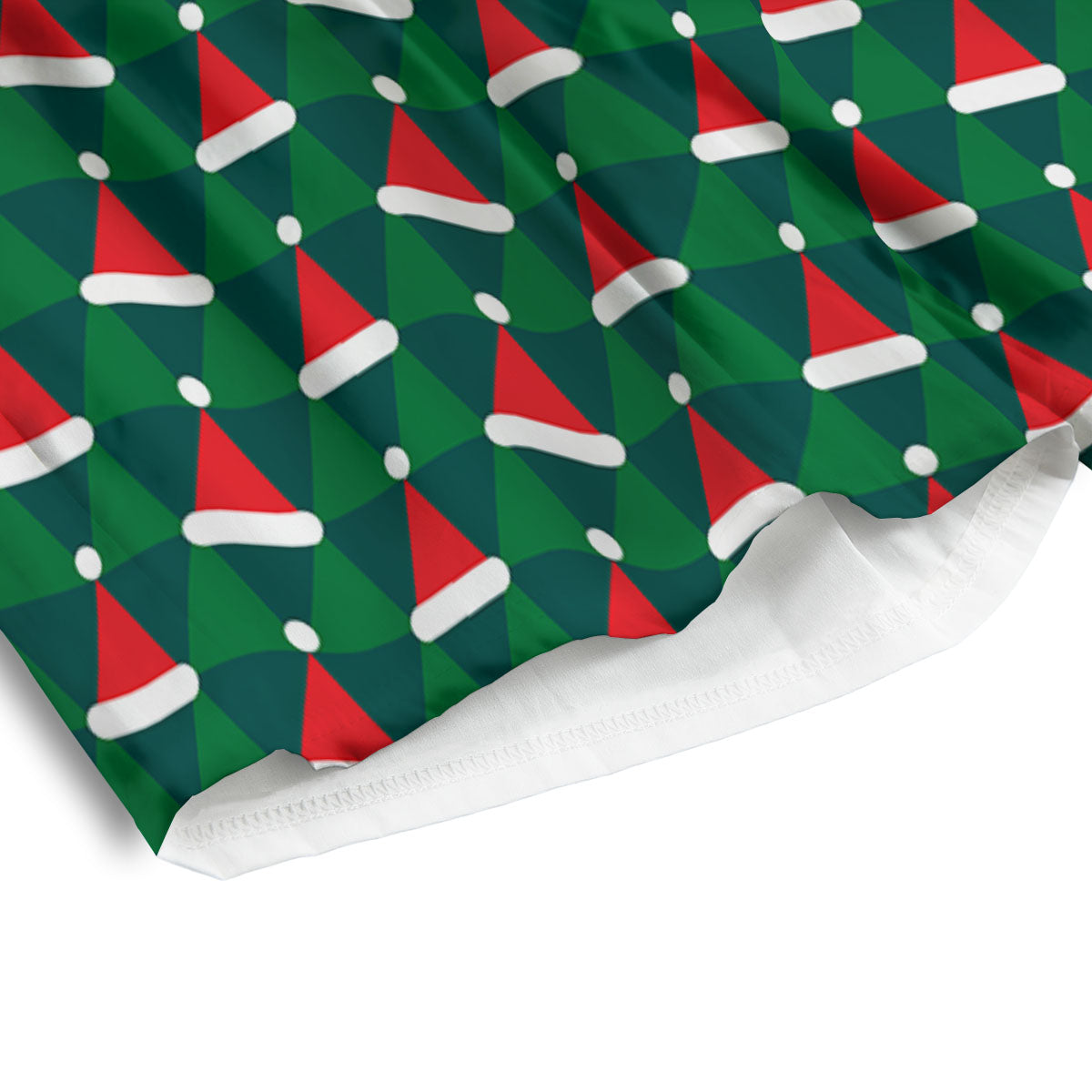 Santa Hats Christmas Print Pattern Men's Athletic Shorts