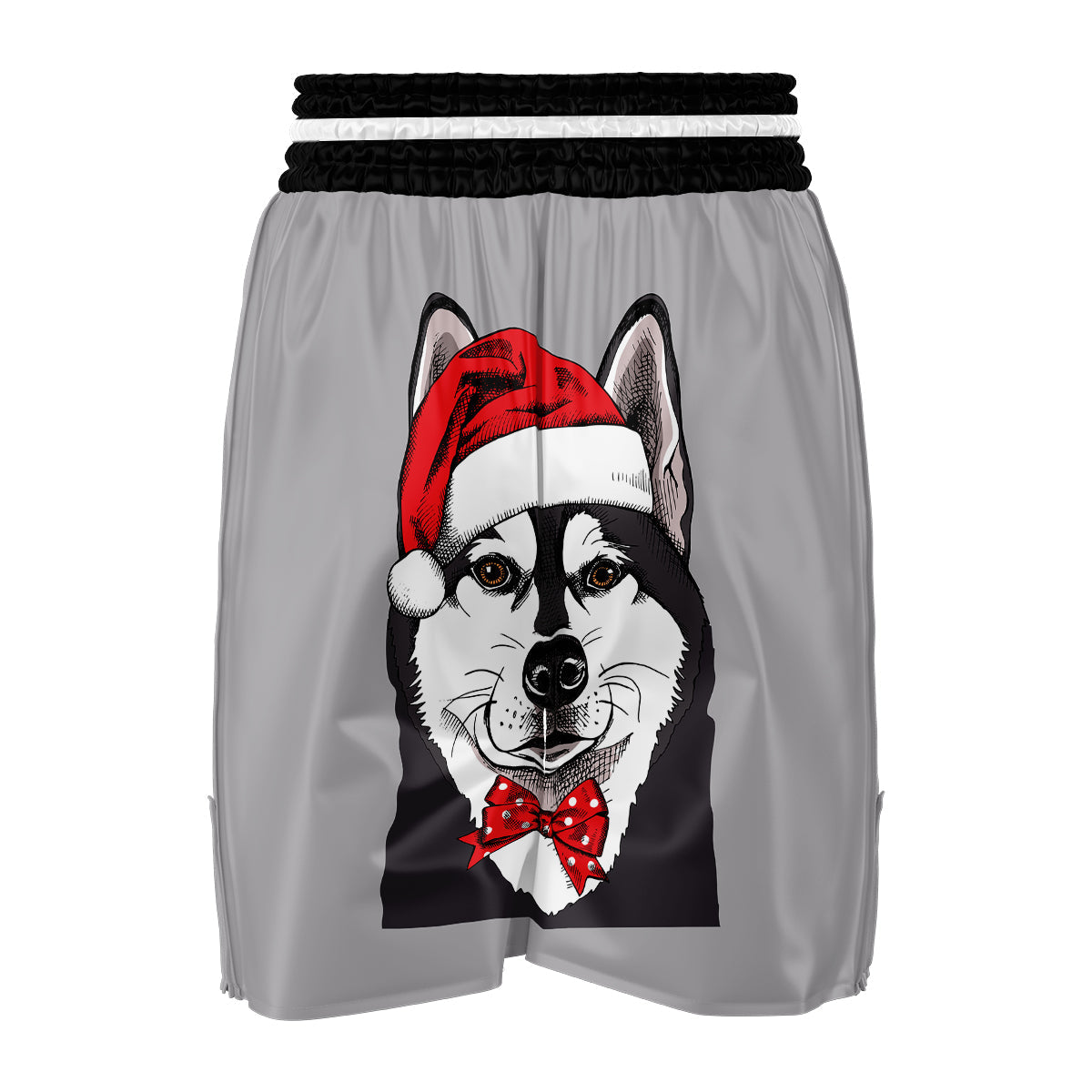 Santa Husky Boxing Shorts-grizzshop