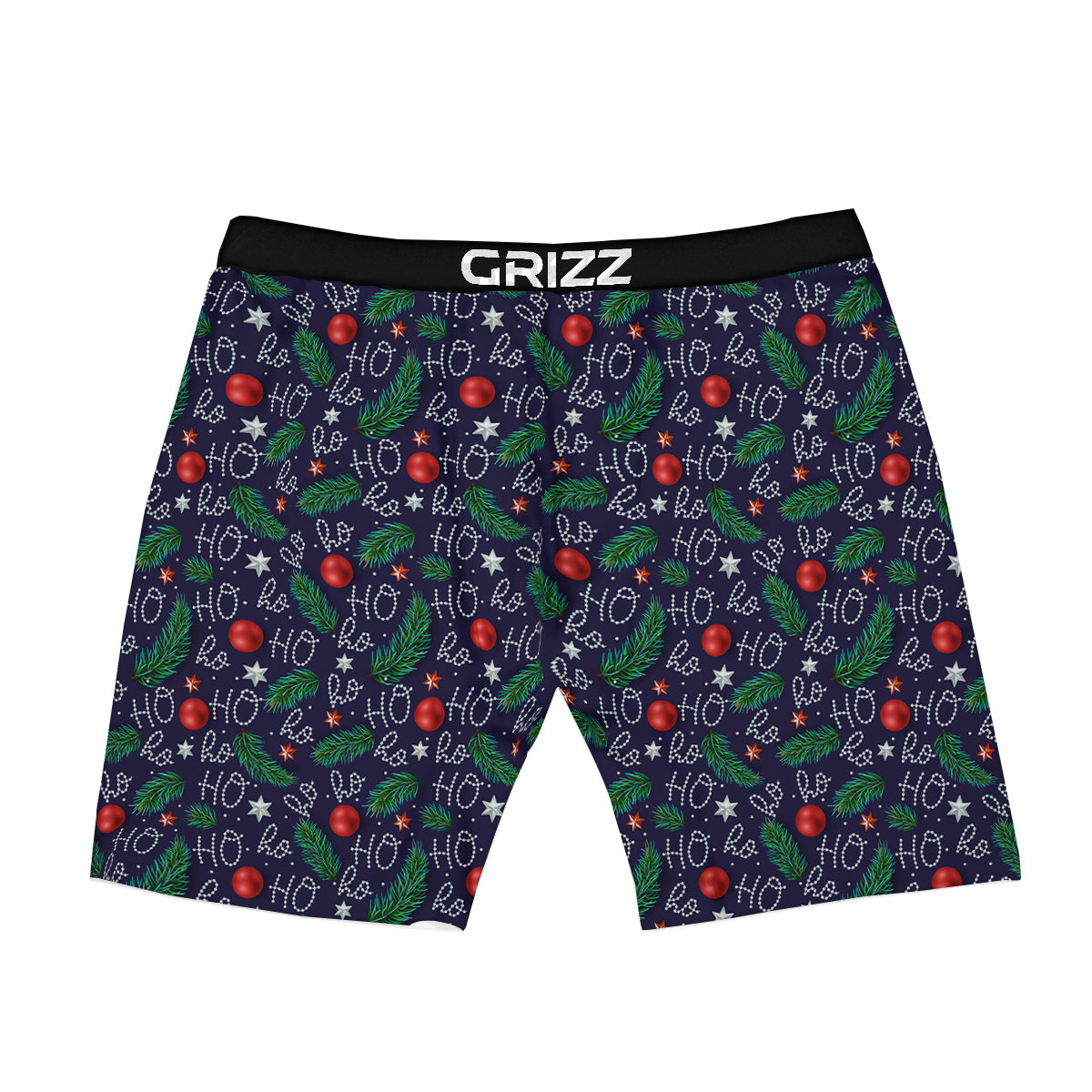 Santa Claus Laugh Christmas Hohoho Print Boxer Briefs