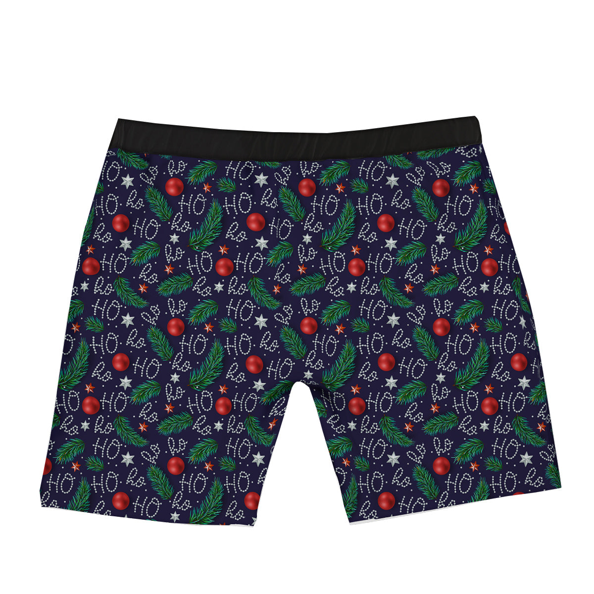 Santa Claus Laugh Christmas Hohoho Print Boxer Briefs