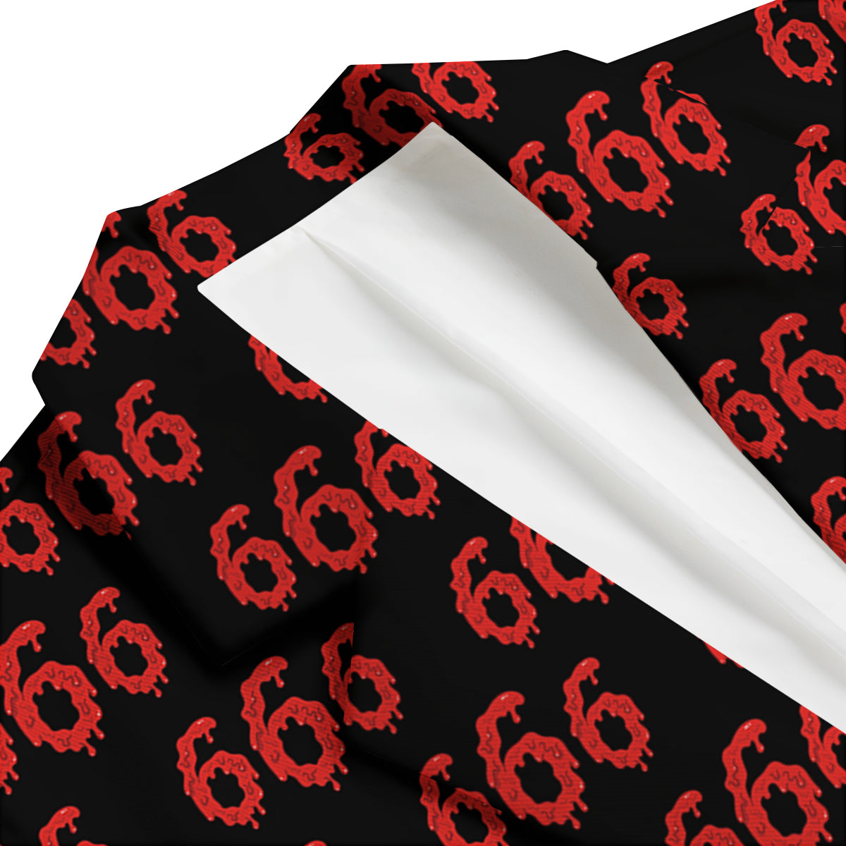 Satan 666 Print Pattern Men's Blazer-grizzshop