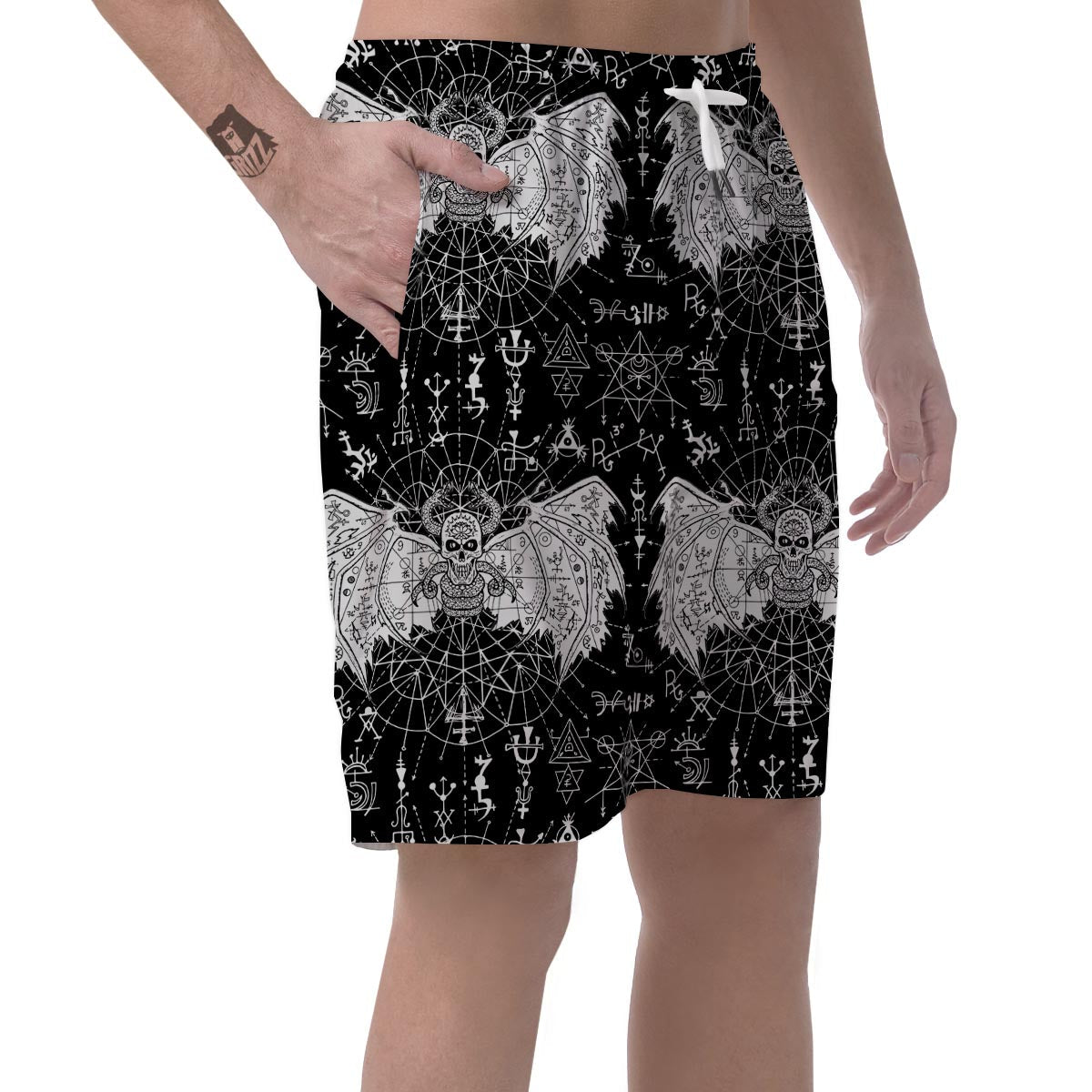 Satanic Demon Gothic Witch Men's Shorts-grizzshop