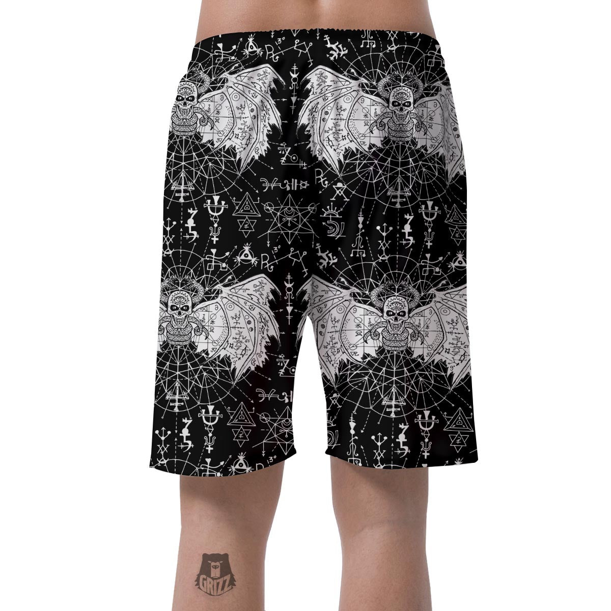 Satanic Demon Gothic Witch Men's Shorts-grizzshop