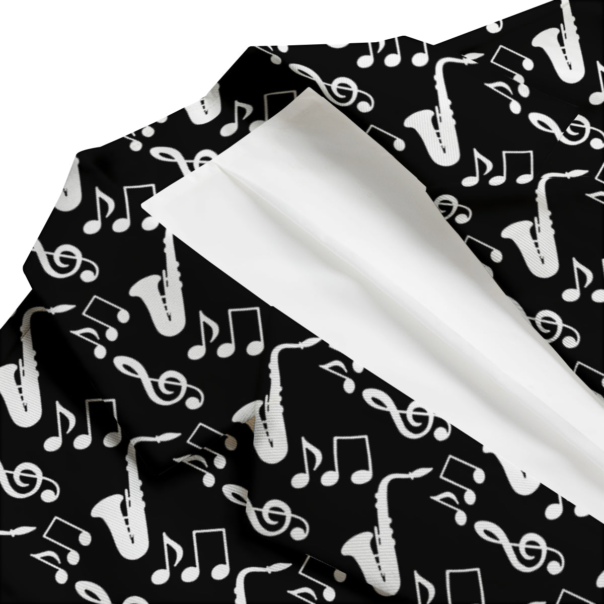 Saxophone Print Pattern Men's Blazer-grizzshop