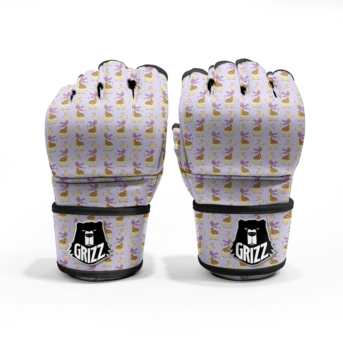 Scarf With Giraffe Print Pattern MMA Gloves-grizzshop