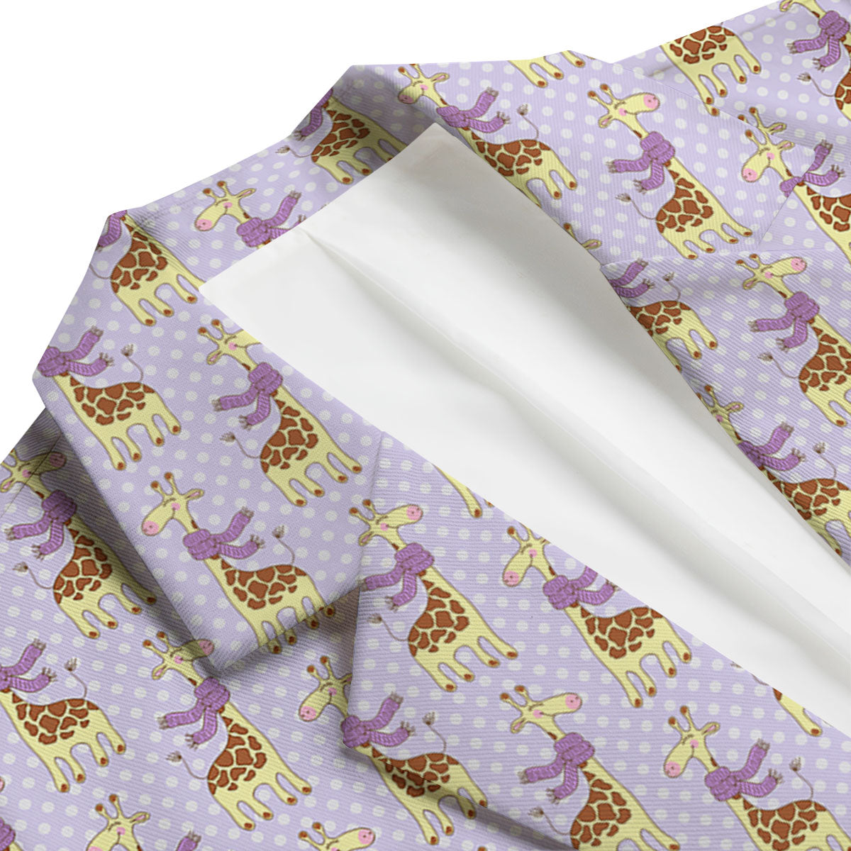 Scarf With Giraffe Print Pattern Men's Blazer-grizzshop