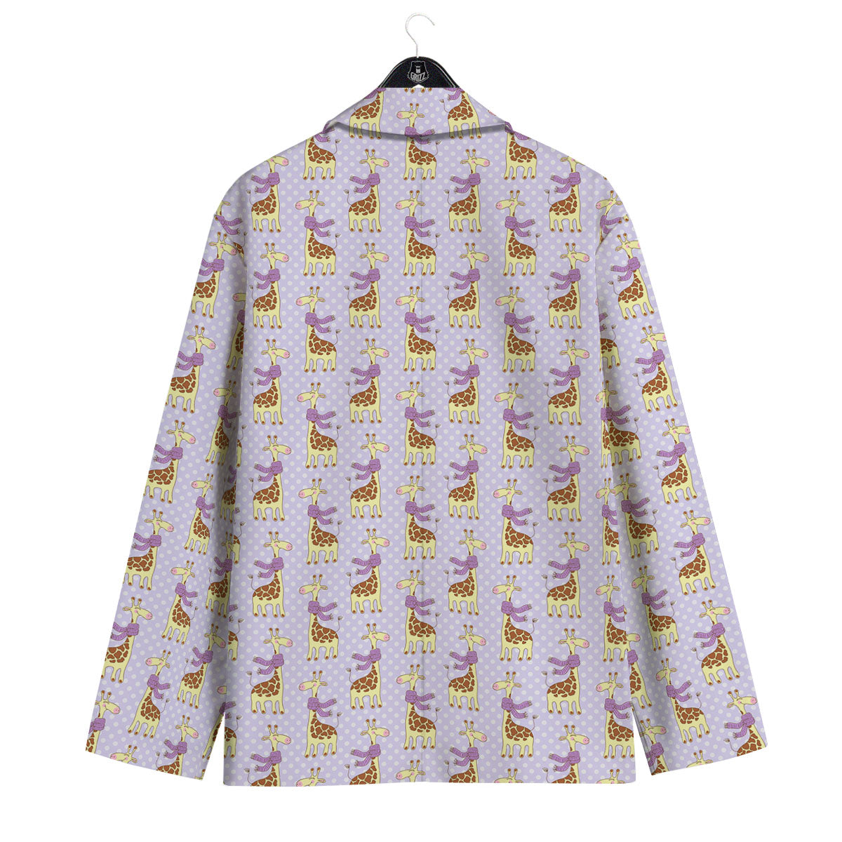 Scarf With Giraffe Print Pattern Men's Sport Coat-grizzshop