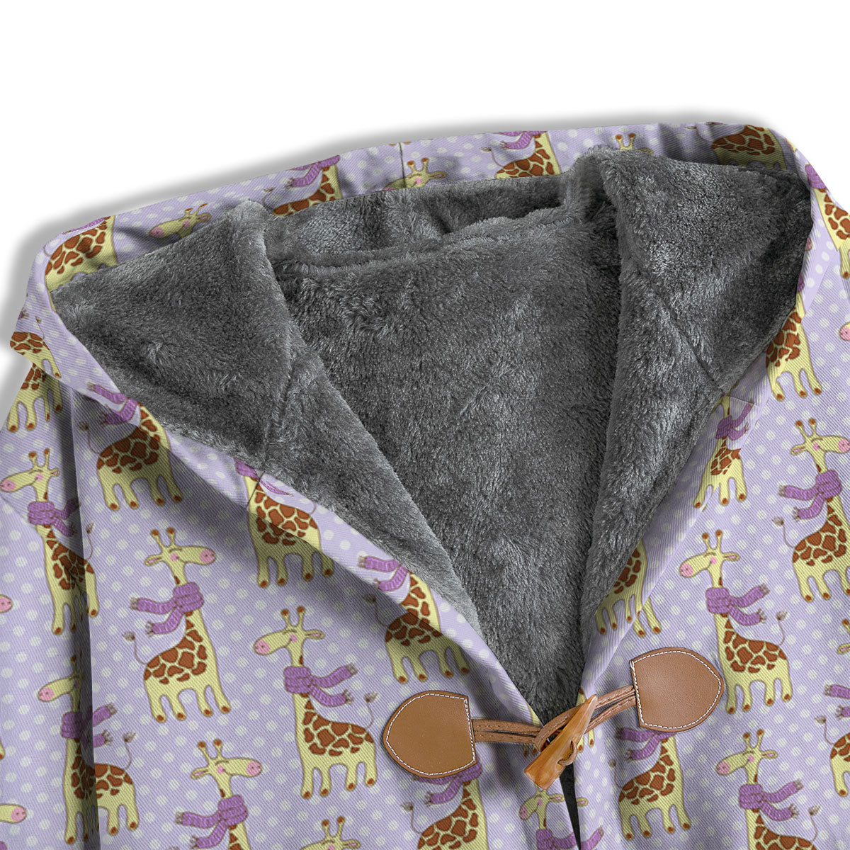 Scarf With Giraffe Print Pattern Men's Windbreaker Jacket-grizzshop
