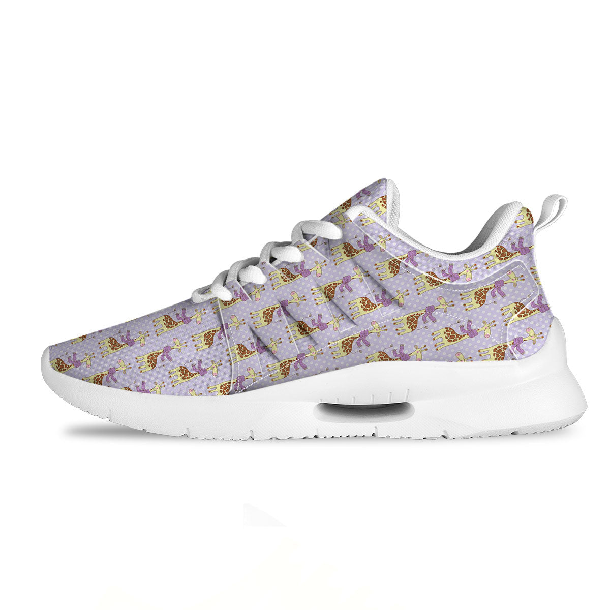 Scarf With Giraffe Print Pattern Tennis Shoes-grizzshop