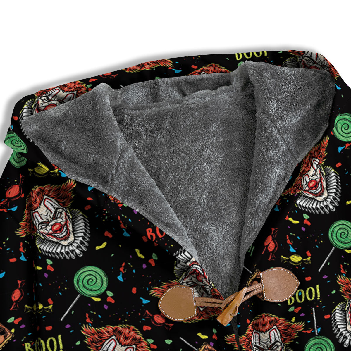 Scary Clown Halloween Print Pattern Men's Windbreaker Jacket-grizzshop