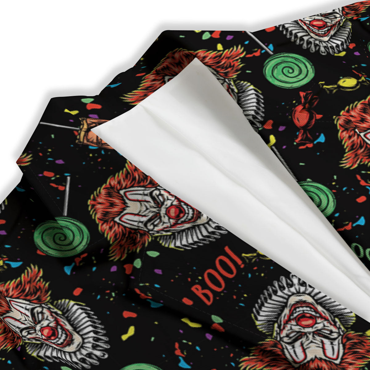 Scary Clown Halloween Print Pattern Women's Blazer-grizzshop