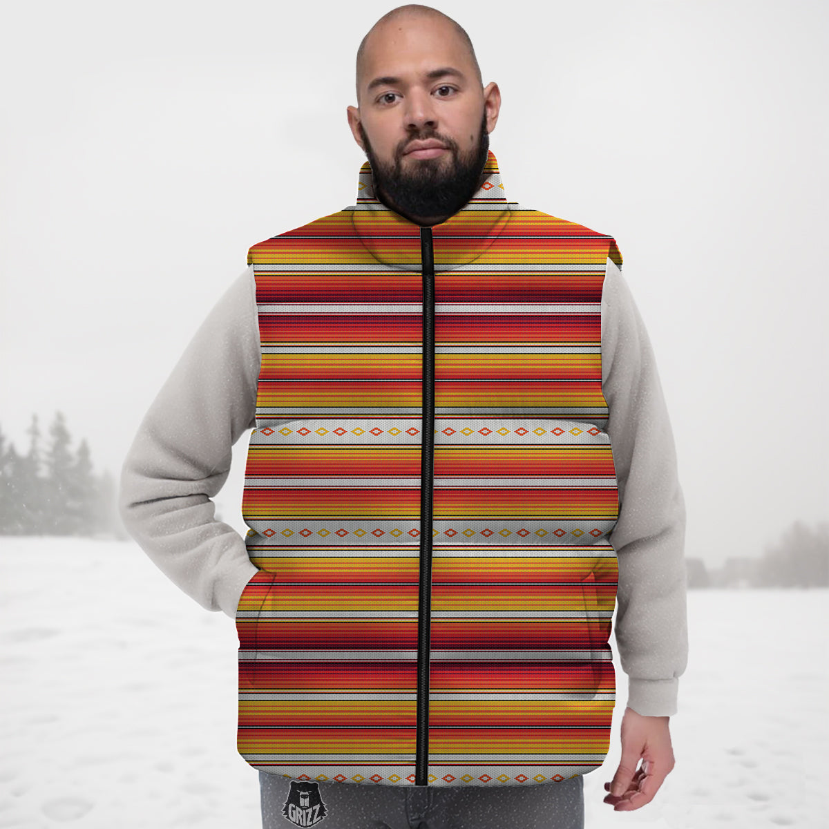 Science Chemistry Pattern Print Down Vest-grizzshop