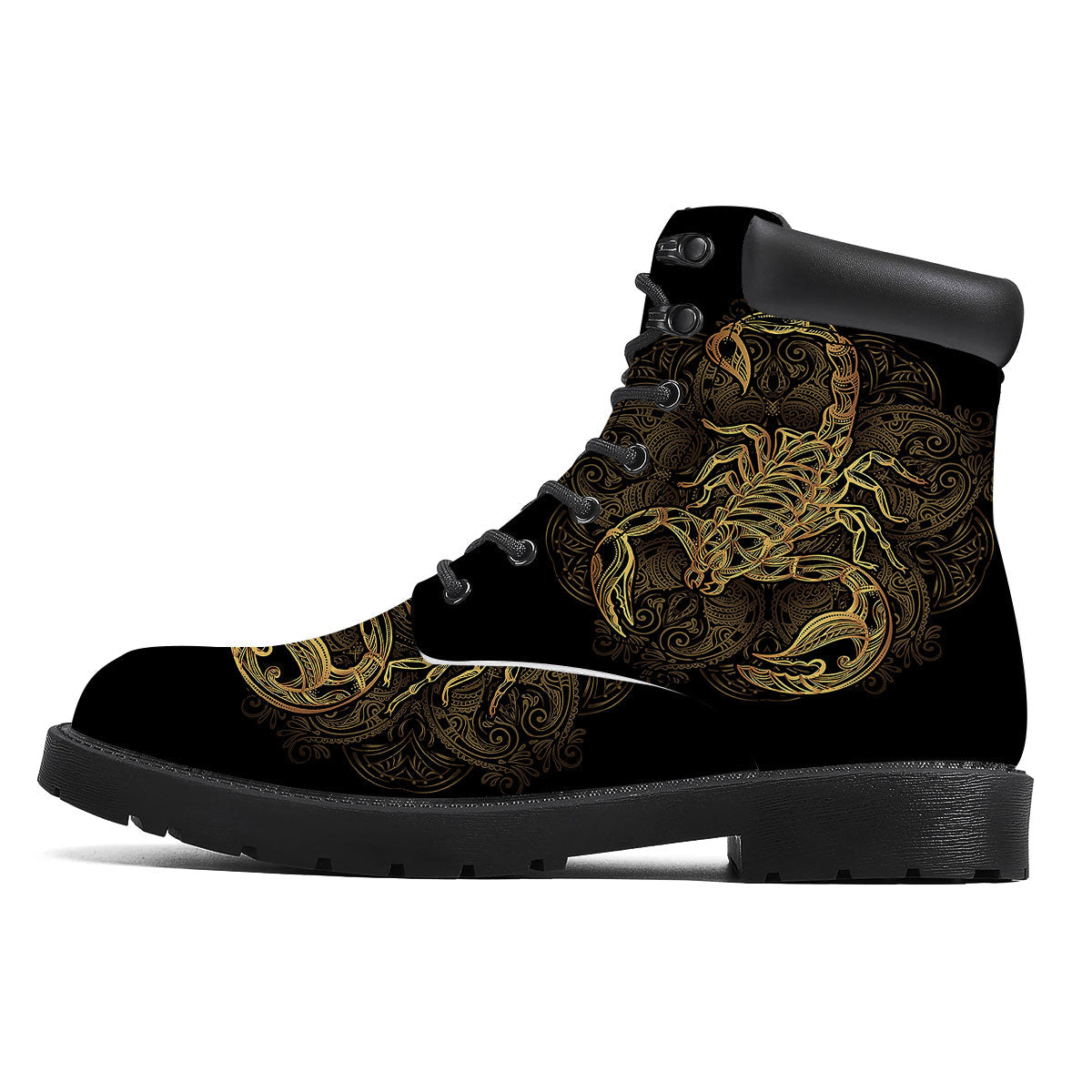 Scorpio Gold Print Boots-grizzshop
