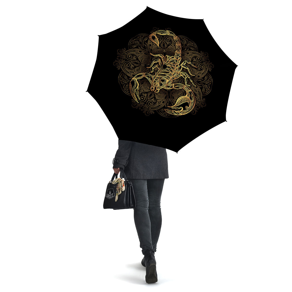 Scorpio Gold Print Umbrella-grizzshop