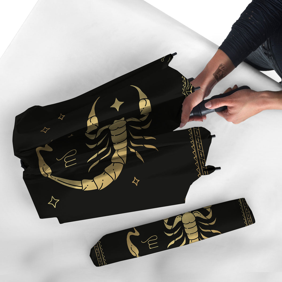 Scorpio Sign Astrological Print Umbrella-grizzshop