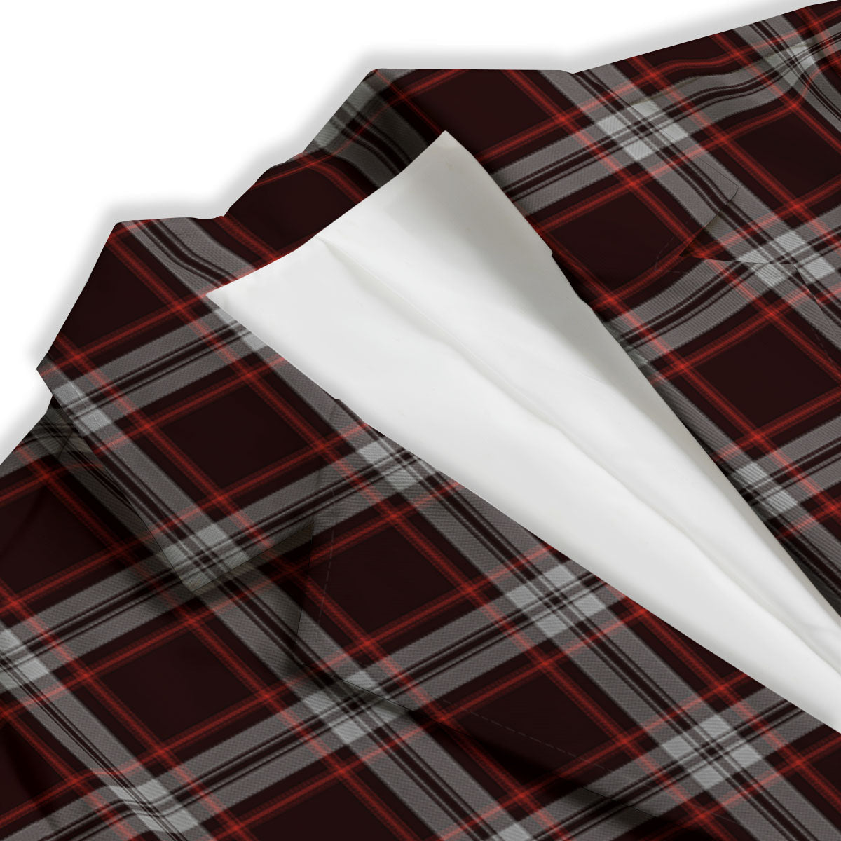 Scottish Plaid Grey Black And Red Print Women's Blazer-grizzshop