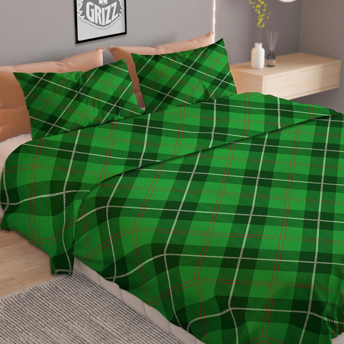 Skeleton Dancing Trippy Print Pattern Duvet Cover Bedding Set