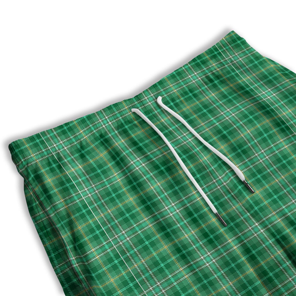 Scottish Plaid St. Patrick's Day Print Pattern Men's Athletic Shorts