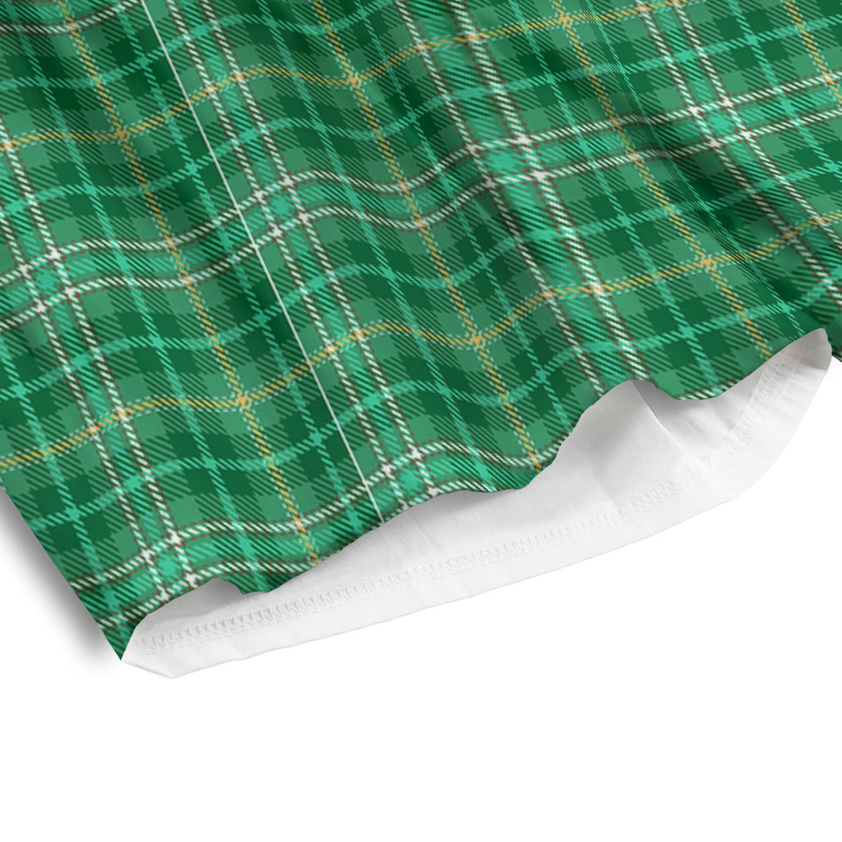 Scottish Plaid St. Patrick's Day Print Pattern Men's Athletic Shorts