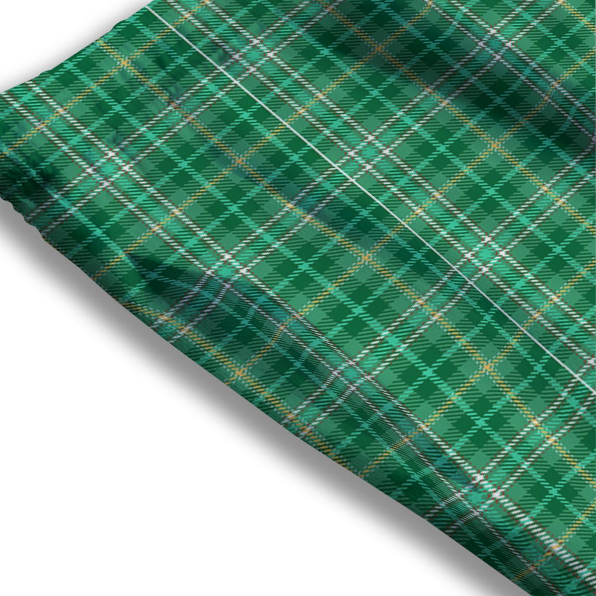 Scottish Plaid St. Patrick's Day Print Pattern Mesh Shorts