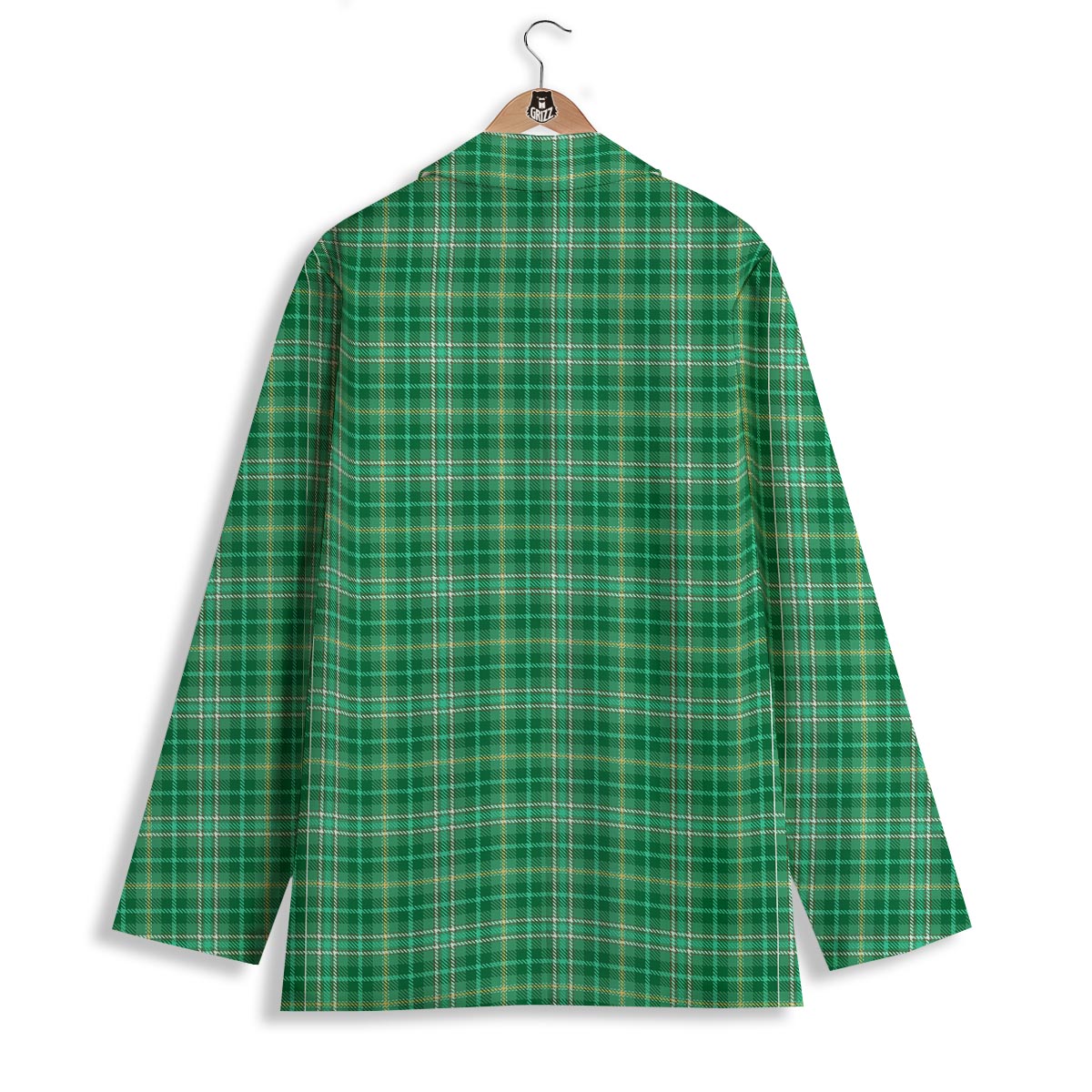 Scottish Plaid St. Patrick's Day Print Pattern Women's Blazer-grizzshop