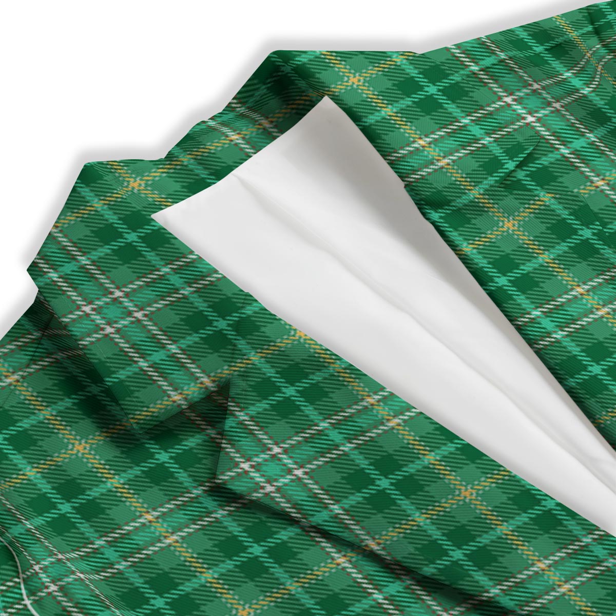 Scottish Plaid St. Patrick's Day Print Pattern Women's Blazer-grizzshop