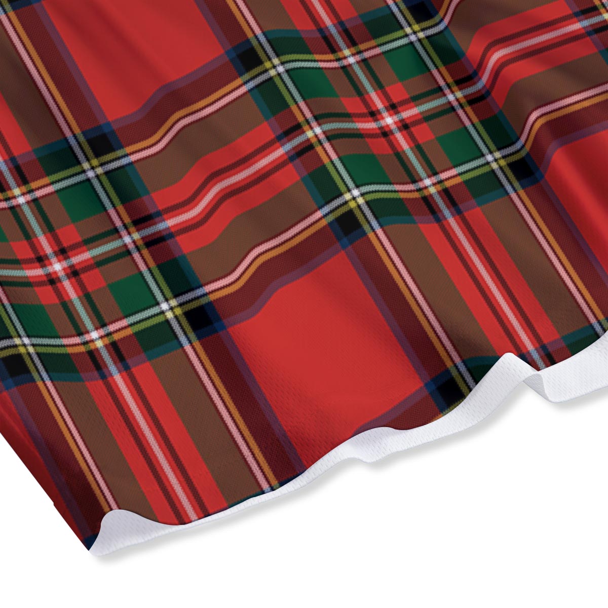 Scottish Stewart Tartan Print Pattern Mesh Shorts
