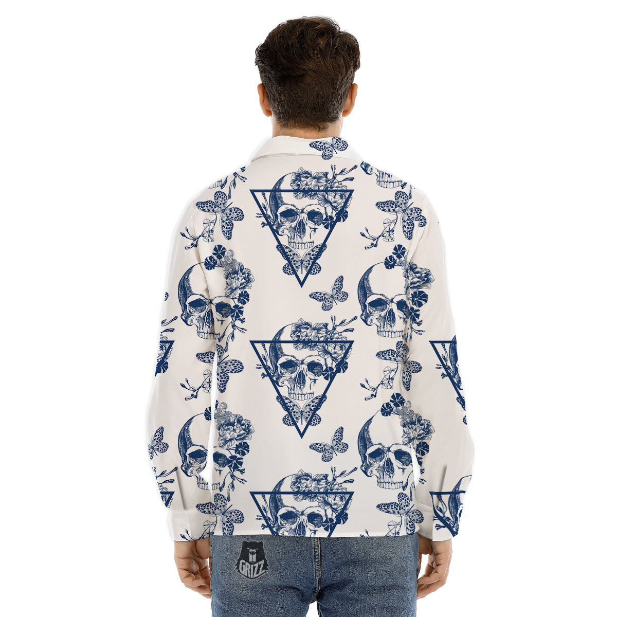 Scottish Tartan Pixel Stewart Print Pattern Men's Dress Shirts-grizzshop