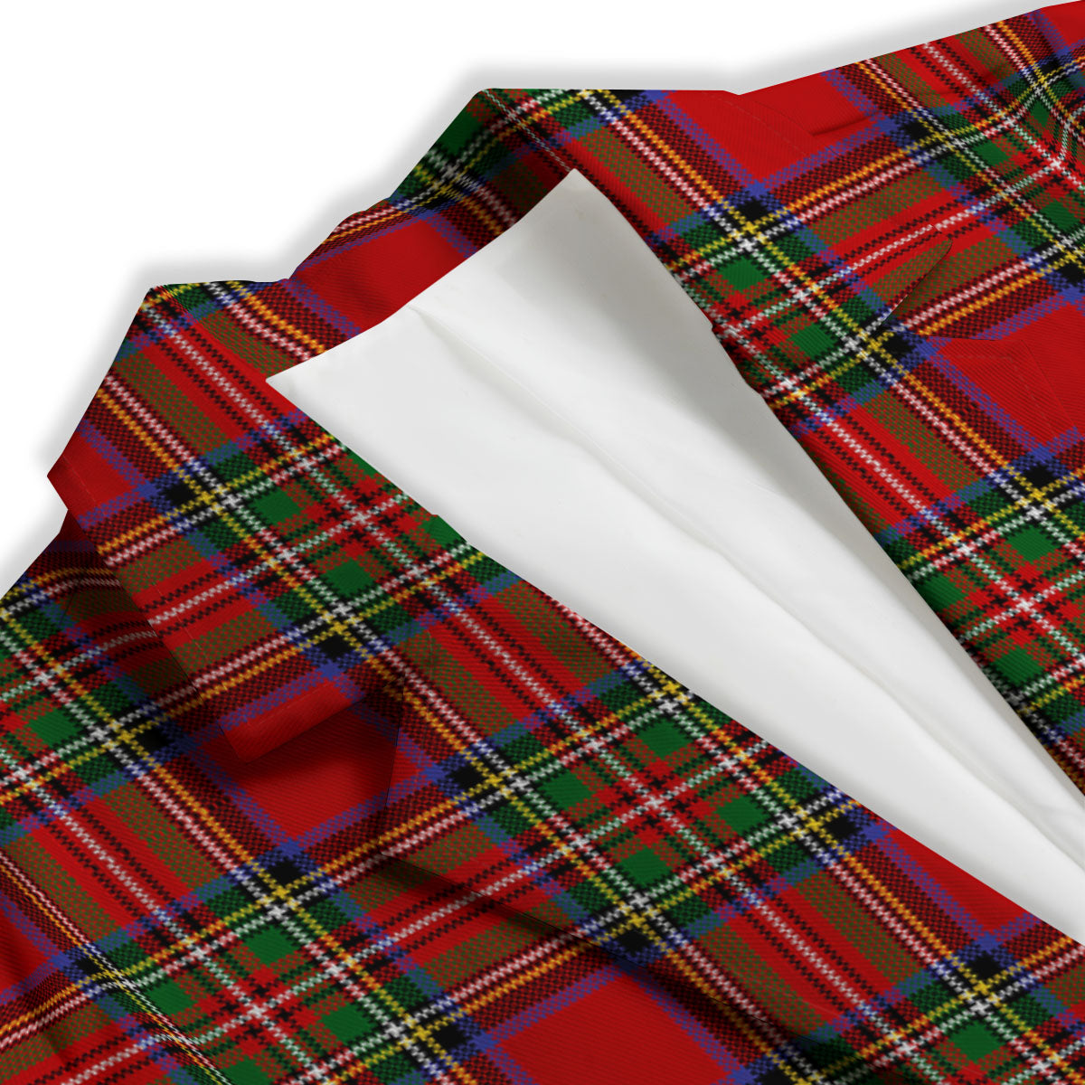 Scottish Tartan Pixel Stewart Print Pattern Women's Blazer-grizzshop