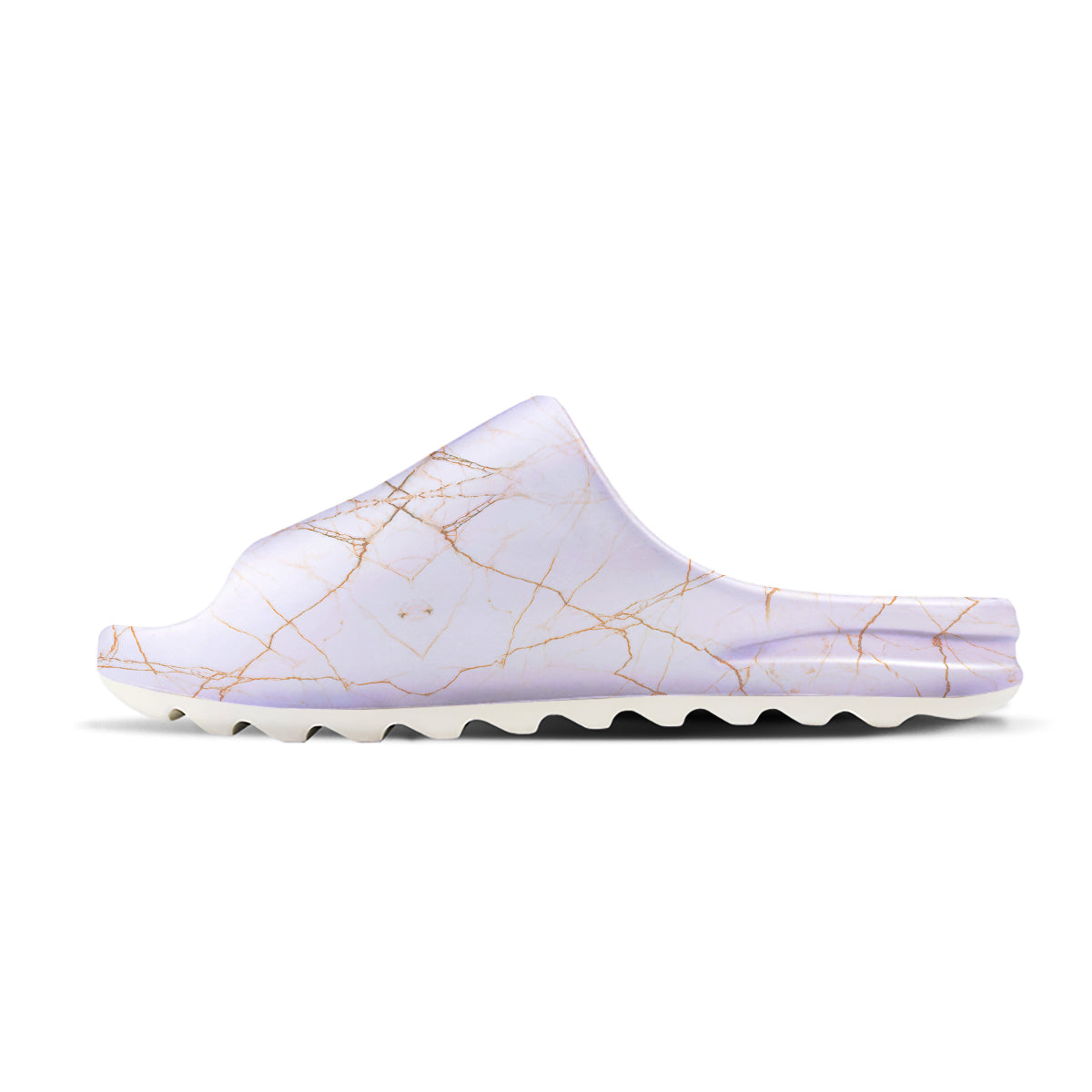 Scratch Marble White Gold Print Pattern Sandals-grizzshop