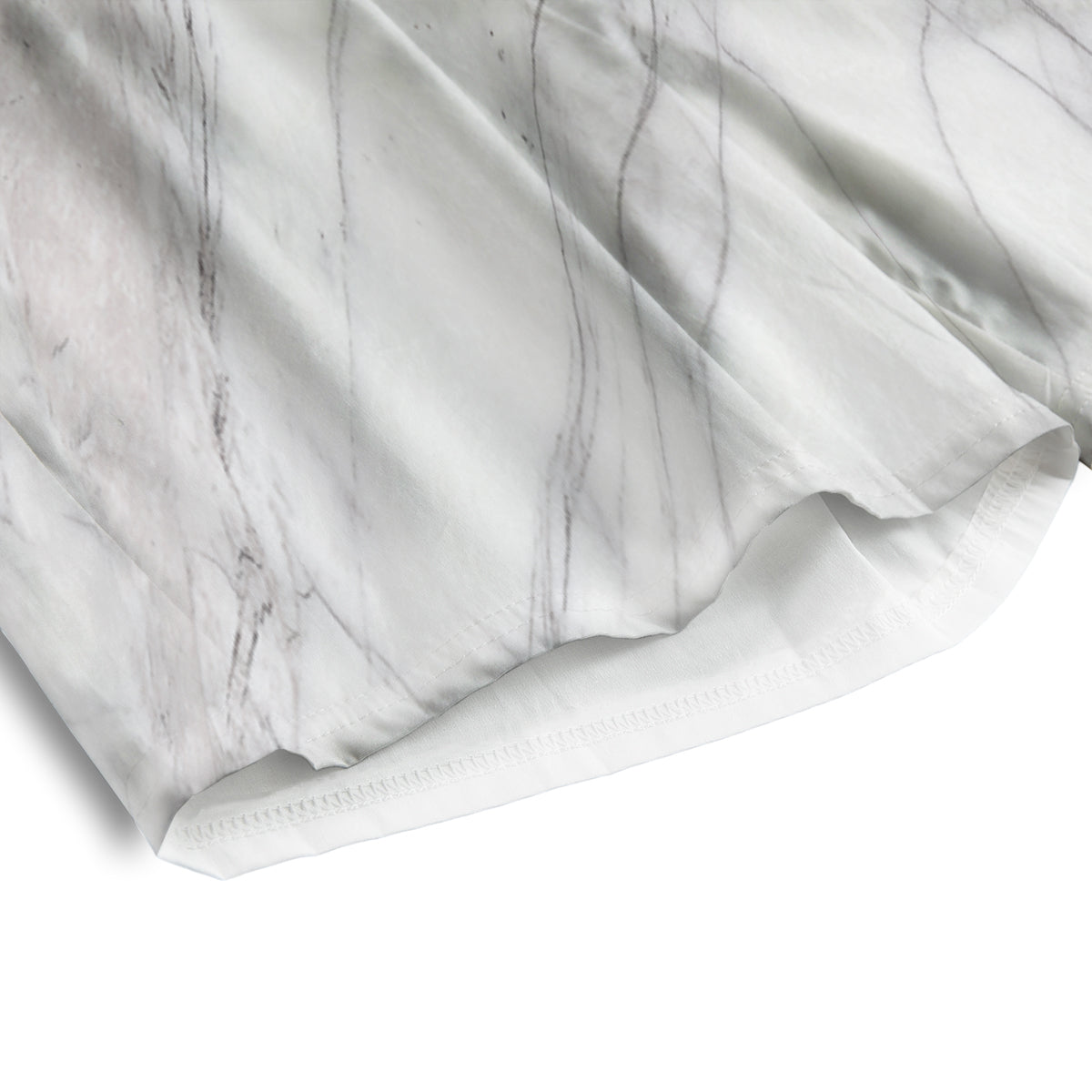 Scratch Marble White Gray Print Pattern Men's Athletic Shorts