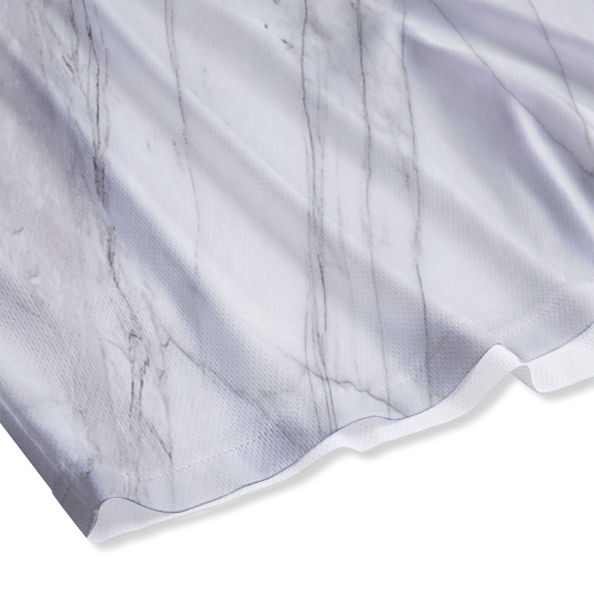Scratch Marble White Gray Print Pattern Mesh Shorts