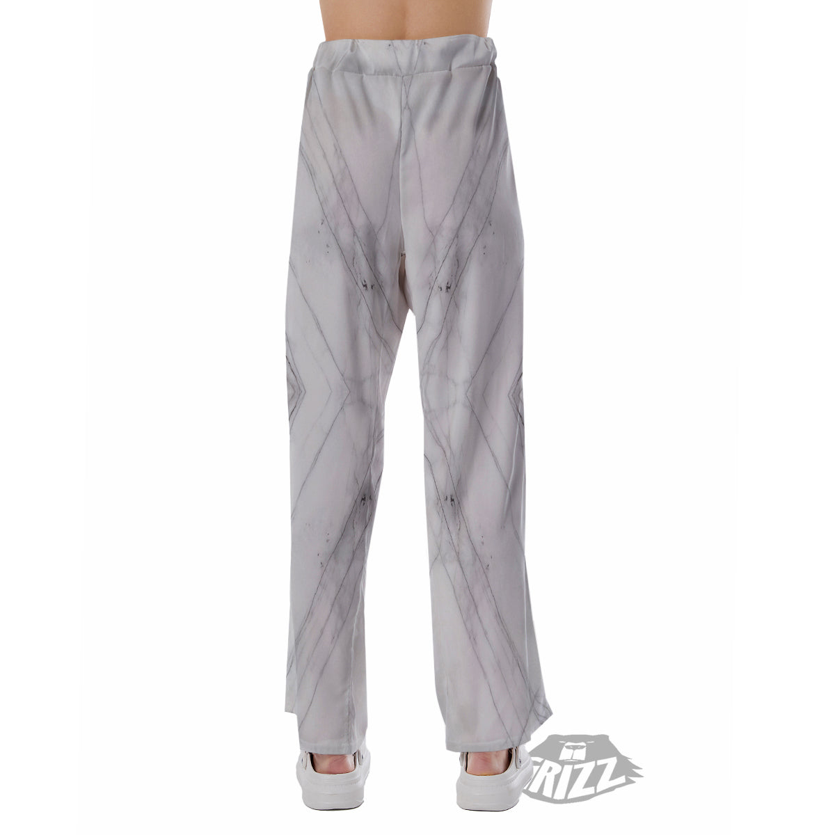 Scratch Marble White Gray Print Pattern Pajama Pants-grizzshop