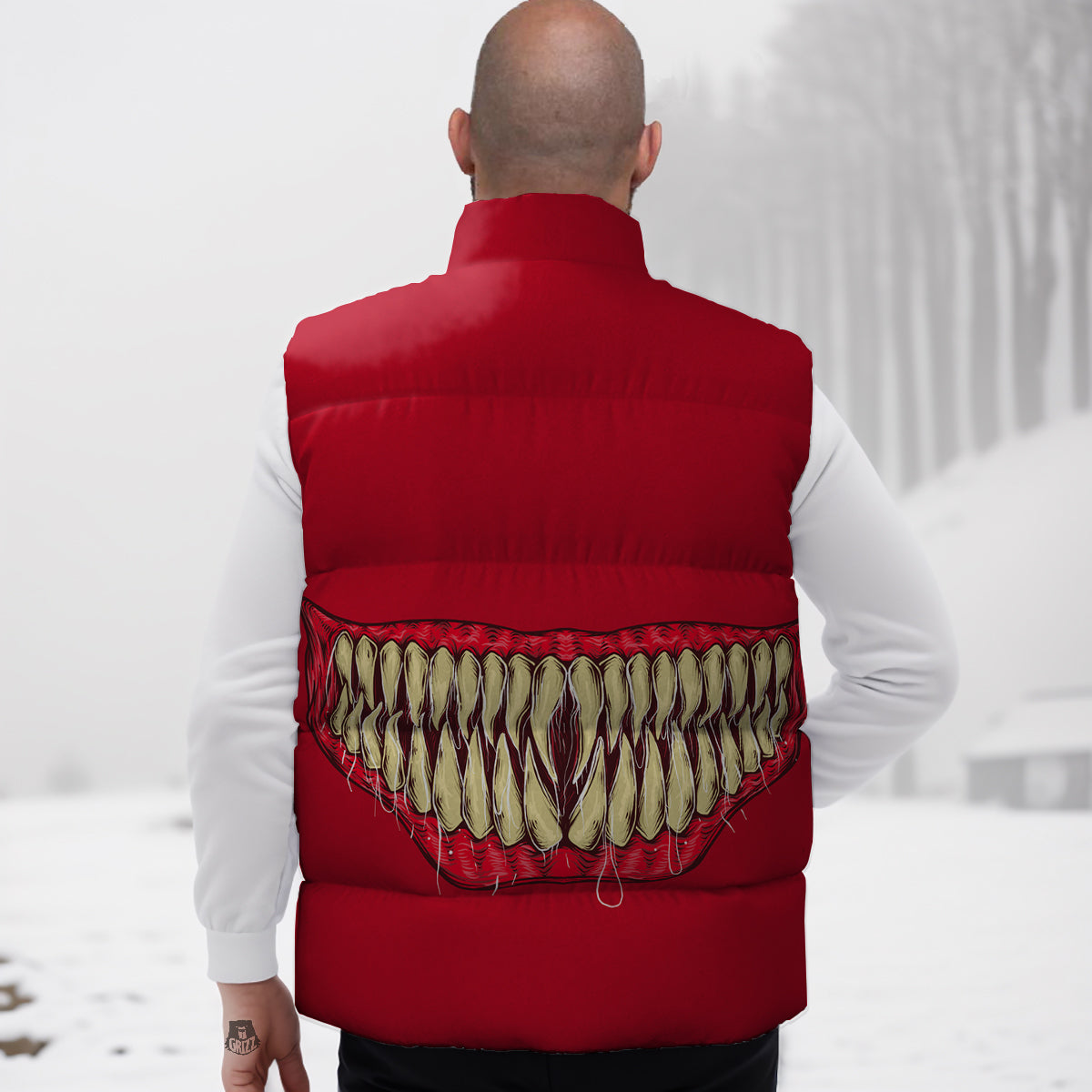 Sea Turtle Aztec Hibiscus Hawaiian Pattern Print Down Vest
