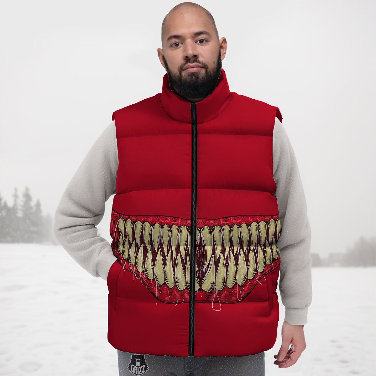 Sea Turtle Aztec Hibiscus Hawaiian Pattern Print Down Vest