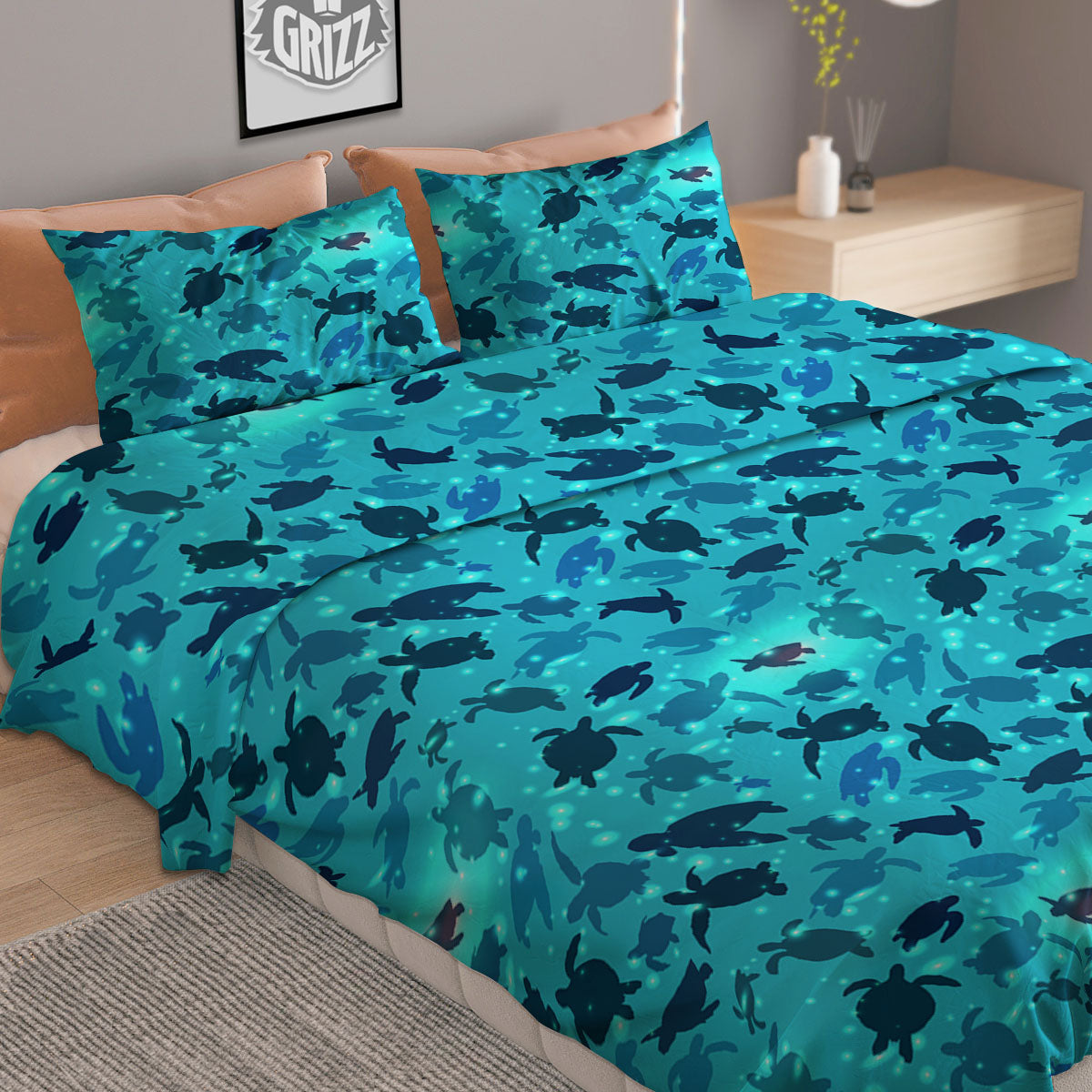 Raccoon Cute Print Pattern Duvet Cover Bedding Set