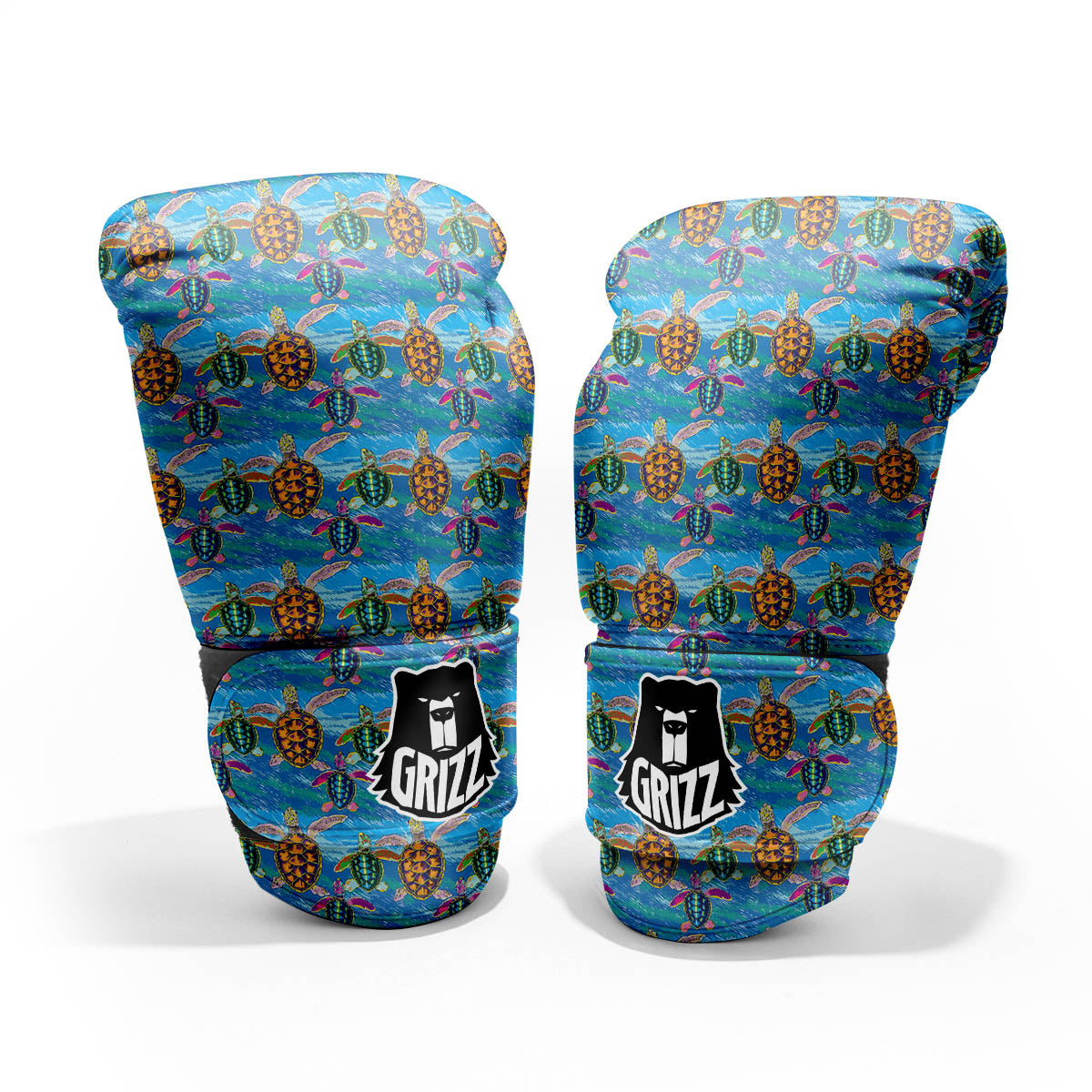 Sea Turtle Colorful Print Pattern Pro Boxing Glove