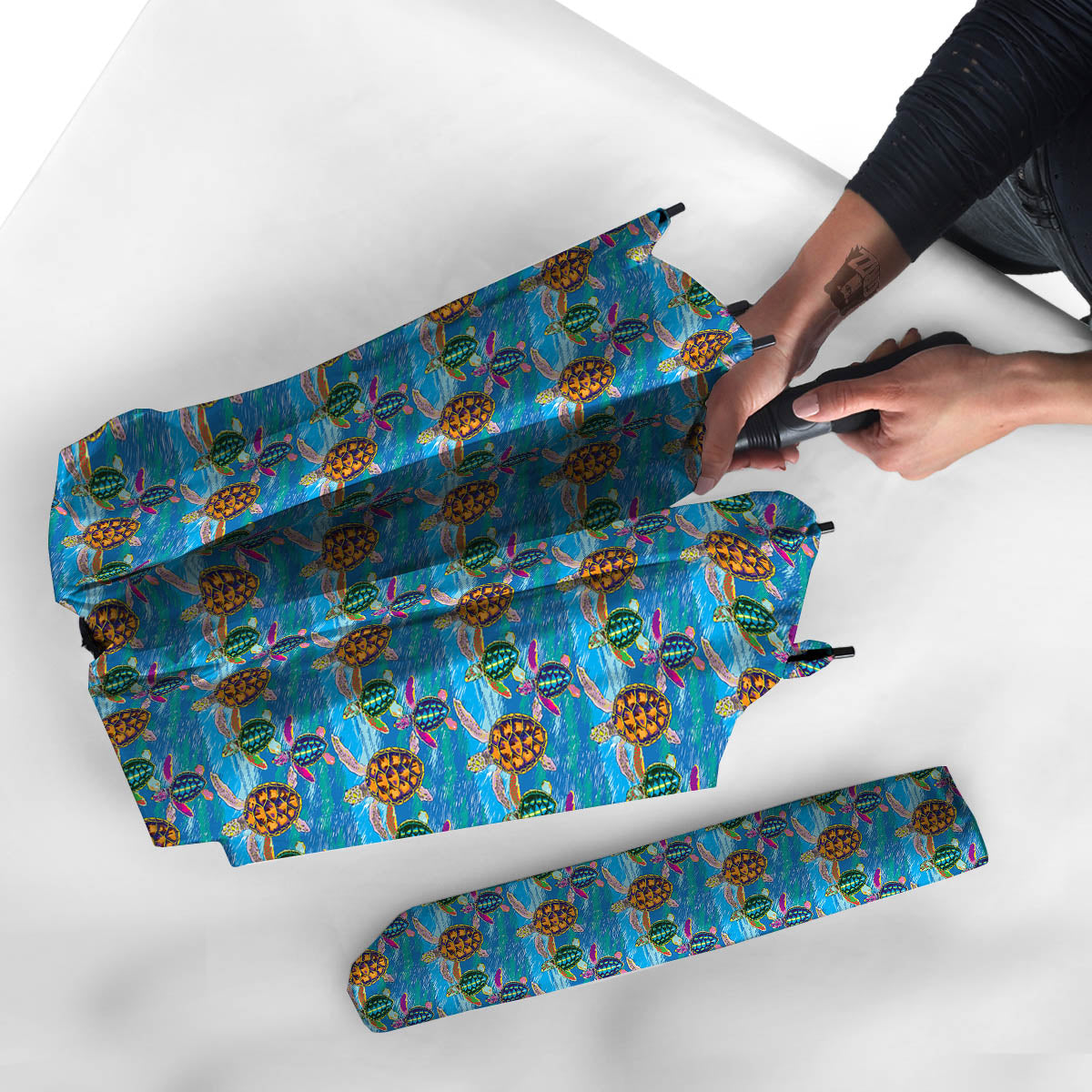 Sea Turtle Colorful Print Pattern Umbrella-grizzshop