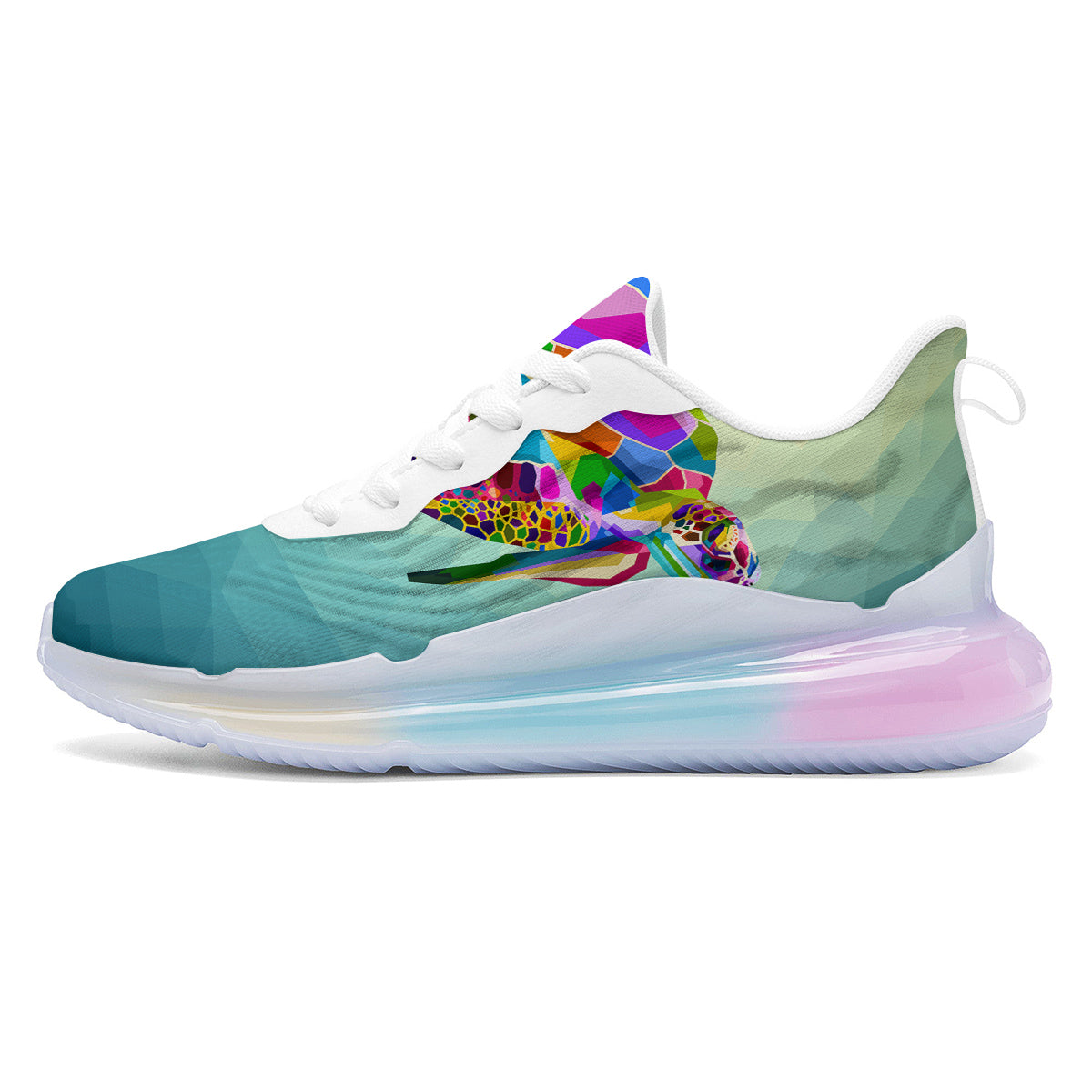 Sea Turtle Colorful Print Running Sneakers-grizzshop