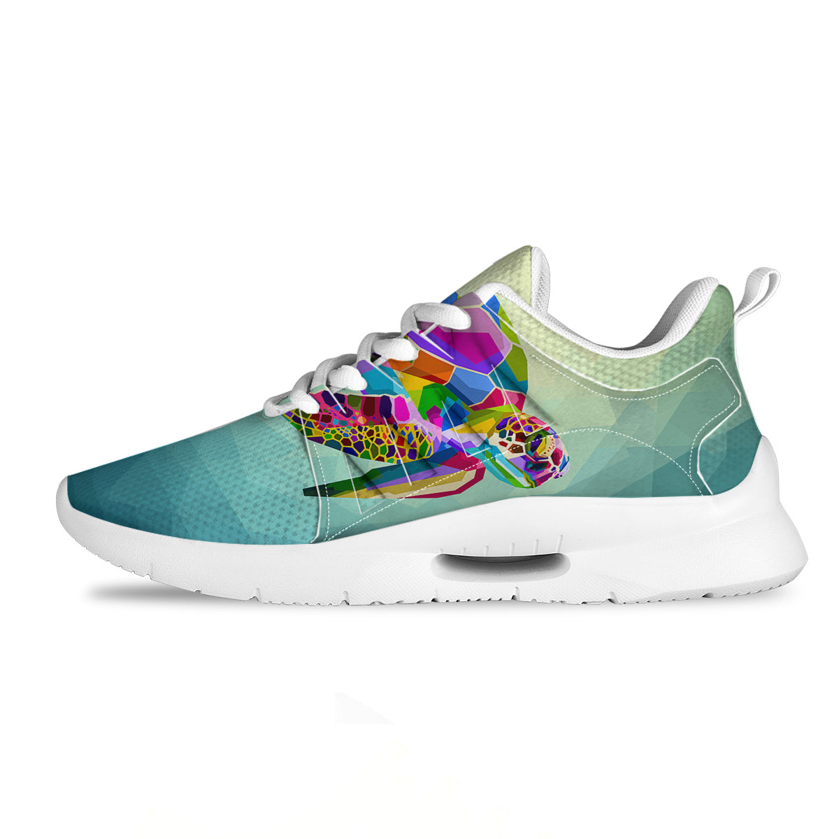 Sea Turtle Colorful Print Tennis Shoes-grizzshop