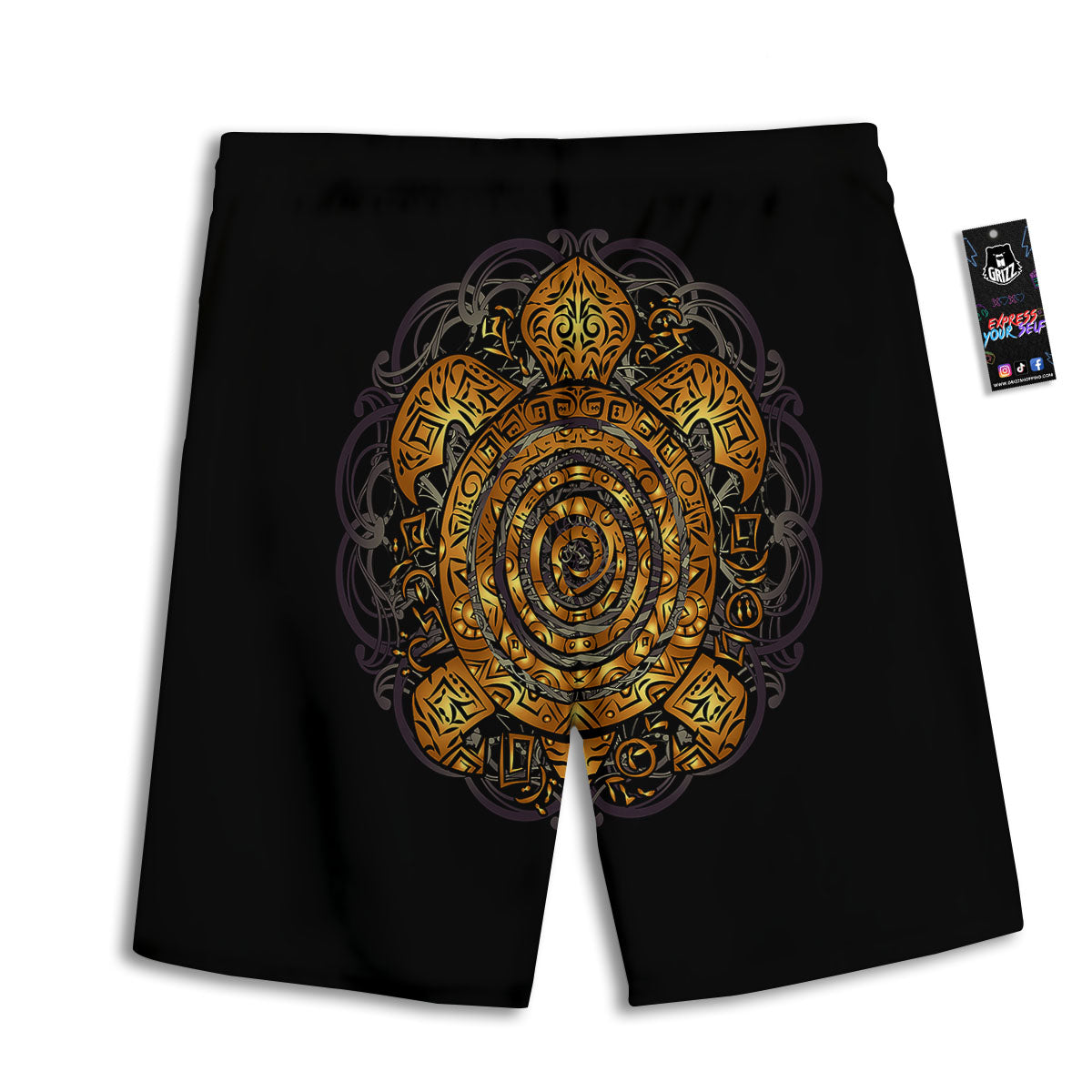 Slices Pineapple Print Pattern Men's Athletic Shorts