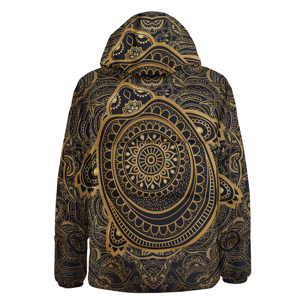 Sea Turtle Native Bohemian Print Down Jacket-grizzshop
