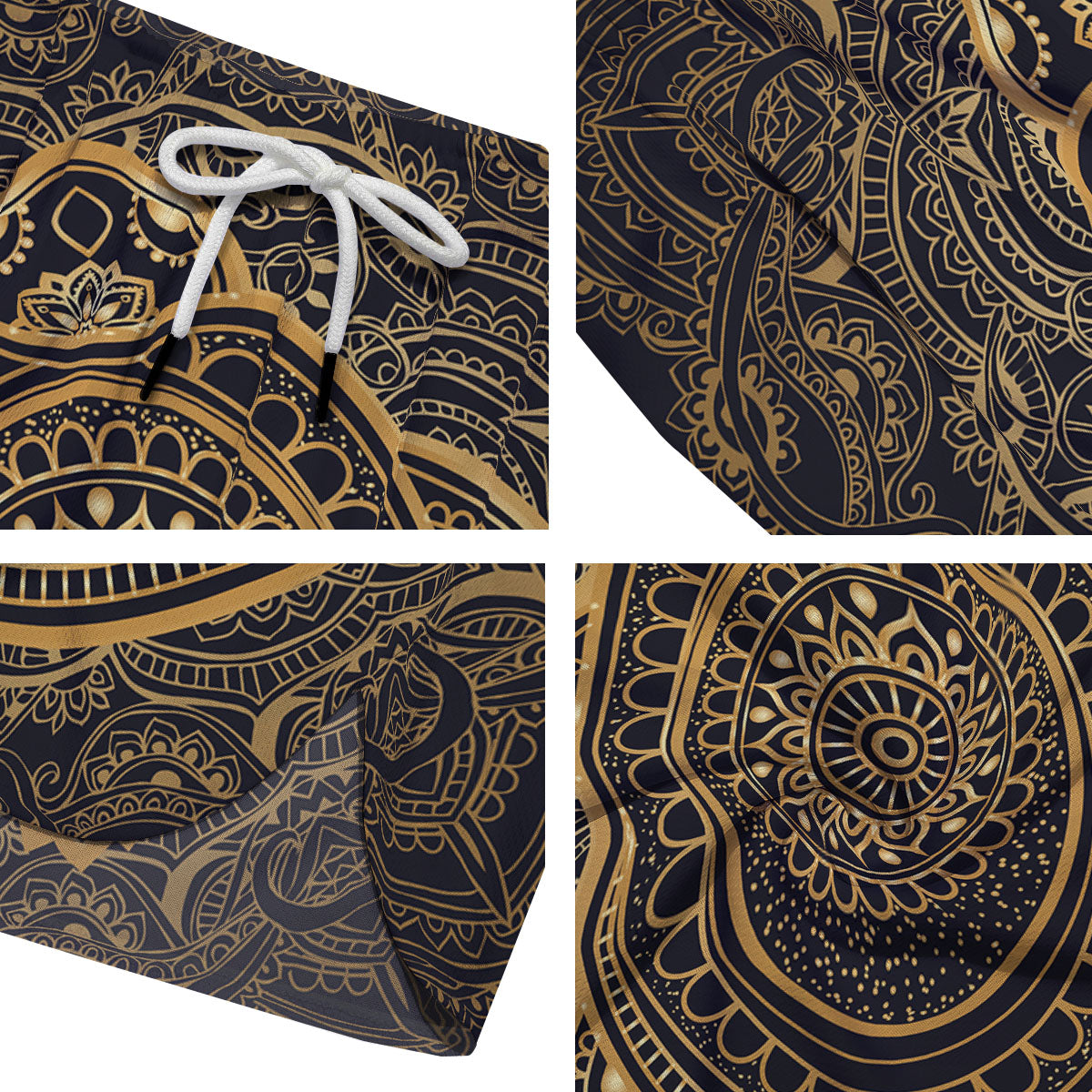 Sea Turtle Native Bohemian Print Men's Running Shorts-grizzshop