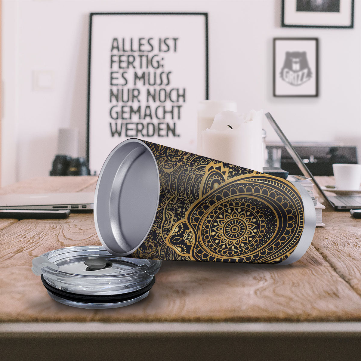 Sea Turtle Native Bohemian Print Tumbler-grizzshop