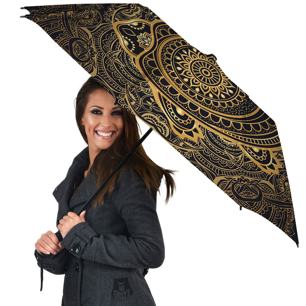 Sea Turtle Native Bohemian Print Umbrella-grizzshop