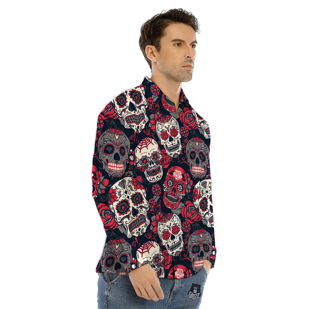 Sea Turtle Retro Print Pattern Men's Dress Shirts-grizzshop