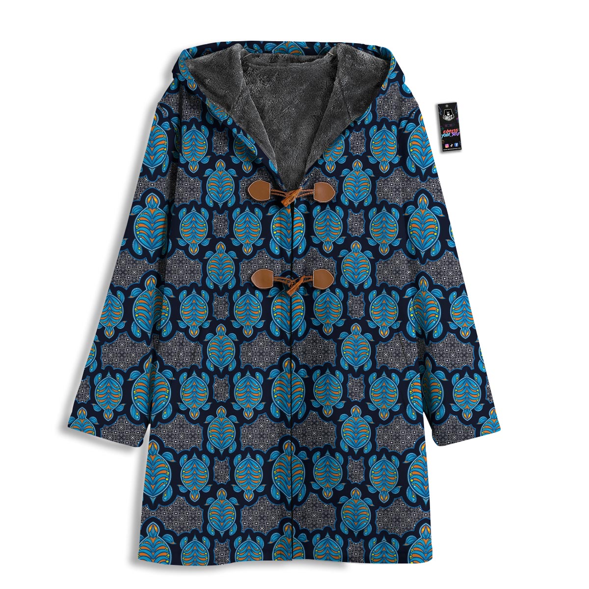 Sea Turtle Retro Print Pattern Men's Windbreaker Jacket-grizzshop