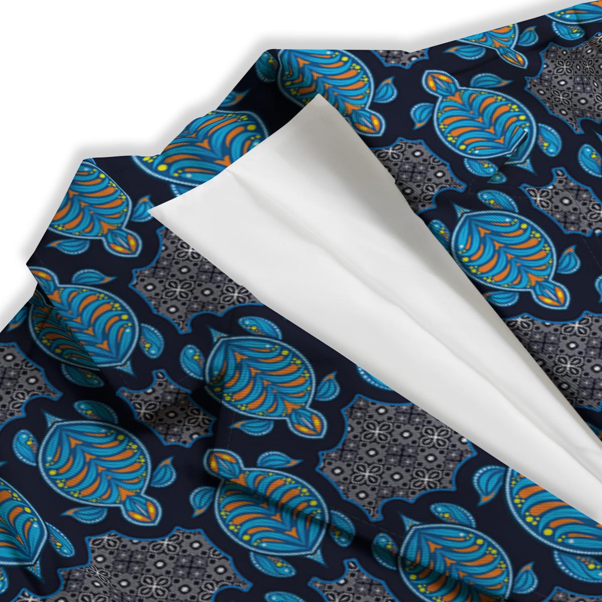 Sea Turtle Retro Print Pattern Women's Blazer-grizzshop